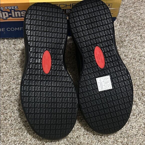 Skechers Black Slip-Ins with Air-Cooled Memory Foam, Work Footwear. Size 7 NWT - Picture 7 of 9